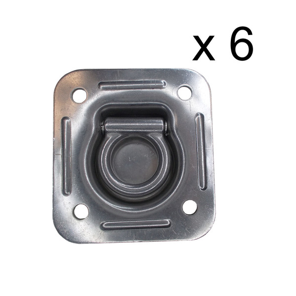 Tie 4 Safe Zinc Plated Recessed Floor Ring
WLL: 1,666 lbs., PK6 RH01-5M-6